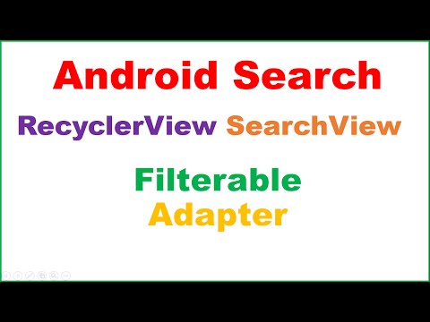 Android Search/Filter Ep.04 : RecyclerView - Filter Cards With SearchView