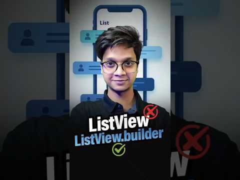 Flutter ListView vs ListView.builder 🔥 | Which One is Faster?