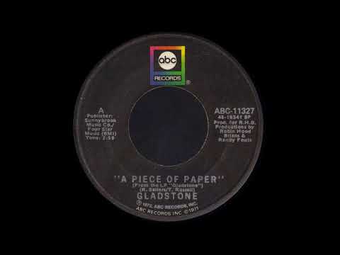 1972_270 - Gladstone - A Piece Of Paper - (45)