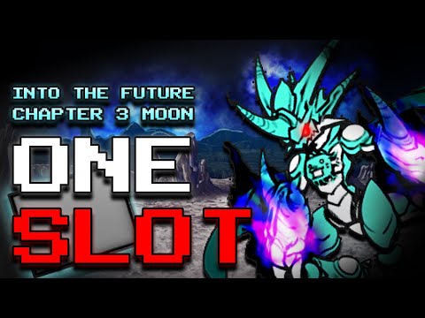 ONE SLOT Bossfight VS Raging Bahamut | Into the Future Chapter 3 Moon (The Battle Cats)