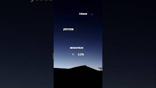 Hoje 16/06 tivemos o encontro da Lua e os planetas vênus, júpiter e mercúrio.