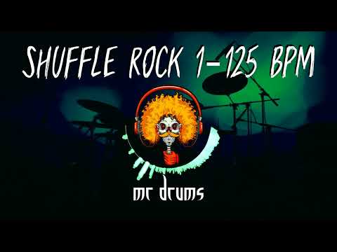 Shuffle Rock 1 - 125 BPM | Backing Drums | Only Drums