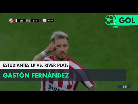 Gastón Fernández (1-0) Estudiantes LP vs River Plate | Fecha 11 - Superliga Argentina 2018/2019