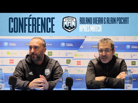 J13 - Roland Vieira & Alain Pochat (conférence de presse après match FBBP 01 - 0-2)