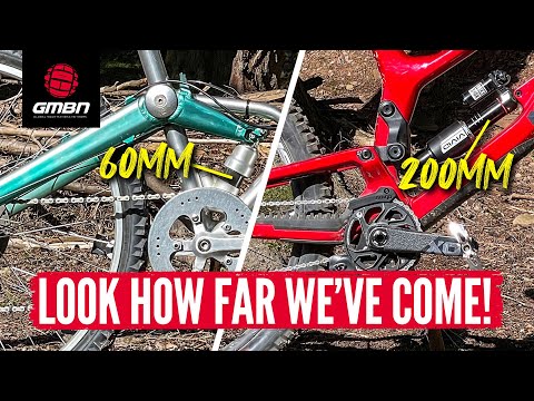 The First Mass Produced Full Suspension DH Bike | GMBN Rides Retro Downhill