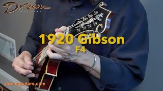 Video thumbnail for 1920 Gibson F4, Maple & Spruce by Dream Guitars