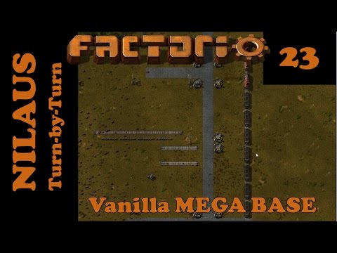 Factorio S7E23 - First few Personal Robots helping to build Train stop