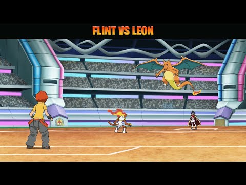 Flint vs Leon - Pokemon (2019) Episode 100 (English Sub)