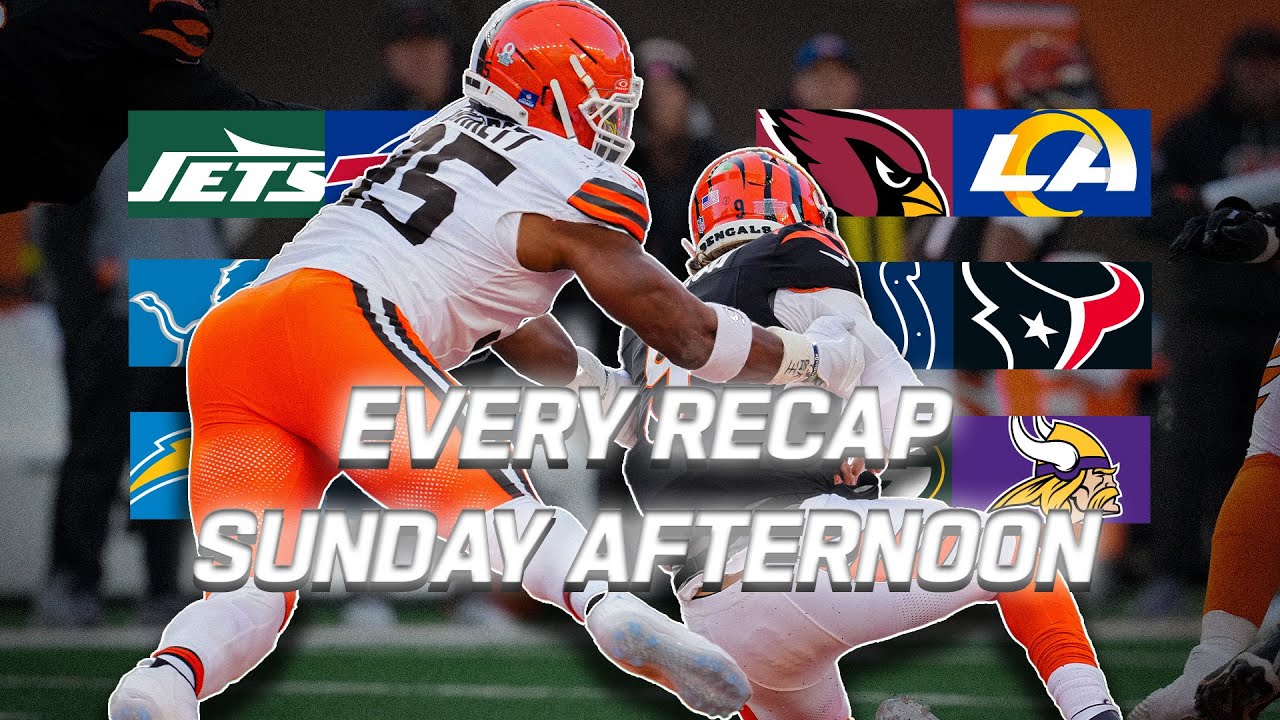 Every Recap from Sunday Afternoon | 2025 NFL Season Week 18