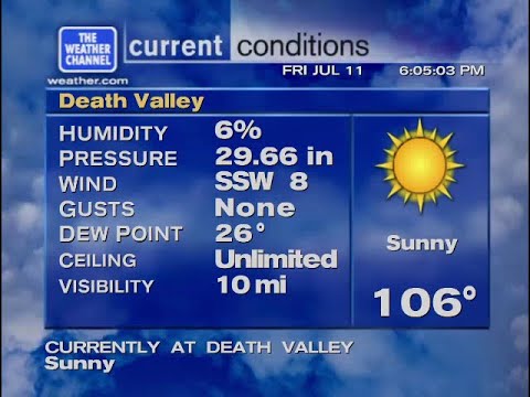 WeatherSTAR XL Death Valley 106°