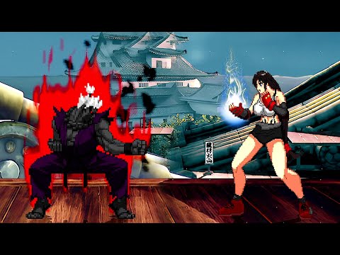 SHIN ONI AKUMA vs TIFA LOCKHART (Final Fantasy) - Must See Amazing ULTIMATE Fights!