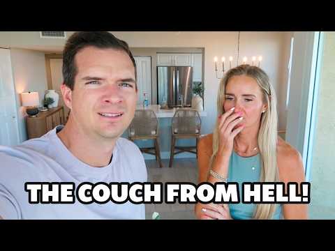 The Couch From Hell vs Jared & Britt... Putting Our New Couch Together 😬 Do We Love Or Hate it?!