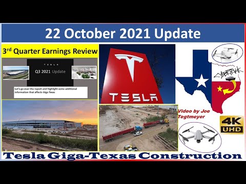 Tesla Gigafactory Texas 22 October 2021 Cyber Truck & Model Y Factory Construction Update (08:15AM)