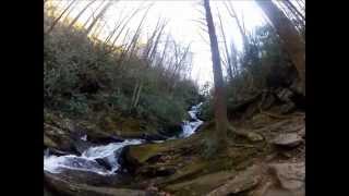 preview picture of video 'Hiking Roaring Fork Falls, NC Part 2'