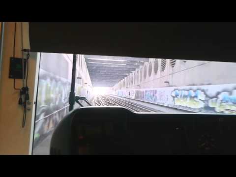 RET Metro Type B (5343) Cabinerit tussen Spijkenisse Centrum en Zalmplaat.