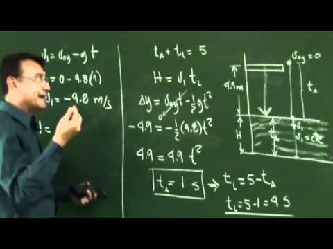 Clase 7,  Problema 5,  Caída Libre