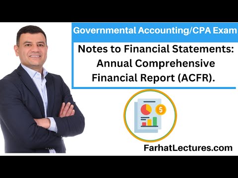 Fund Financial Statements Annual Comprehensive Financial Report ACFR COPA Exam BAR