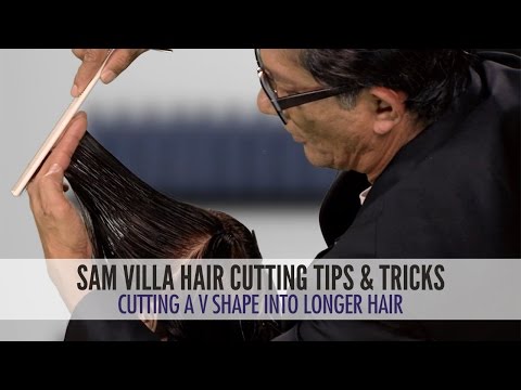 How to Cut a V Shape Into Long Hair