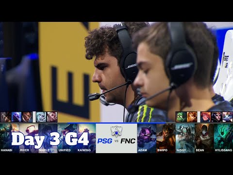 PSG vs FNC | Day 3 Group C S11 LoL Worlds 2021 | PSG Talon vs Fnatic - Groups full game