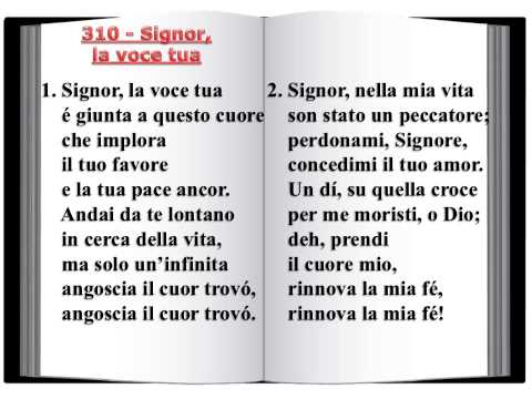 310 Signor, la voce tua  - Innario Chiesa Cristiana Avventista del Settimo Giorno 2014