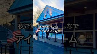 🇺🇸アメリカ人みんな大好き、食後のアイスクリーム🍨#アメリカ子育て #アメリカ生活 #アイスクリーム