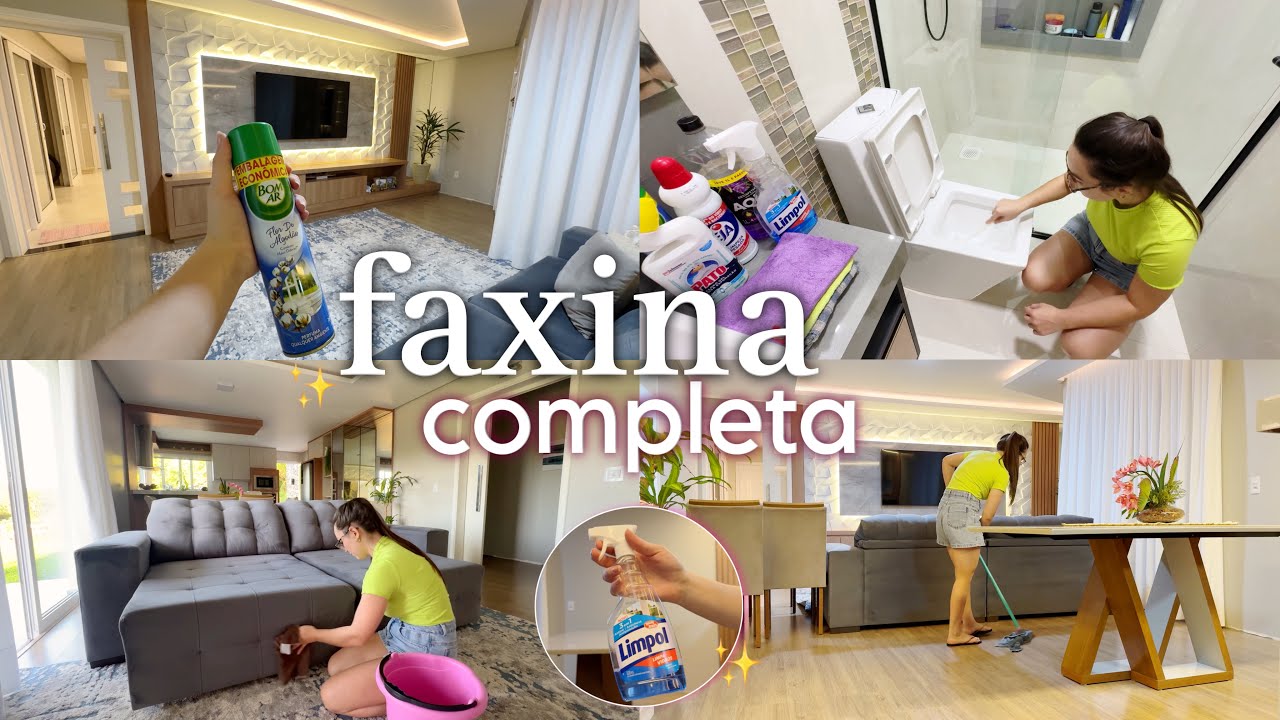DIA DE FAXINA PESADA NA CASA 🫧🏠✨ limpei tudo, estava precisando.