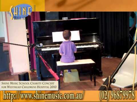 Thomas Linden, Piano Student - Performance at Shine Music School Charity Concert 2010
