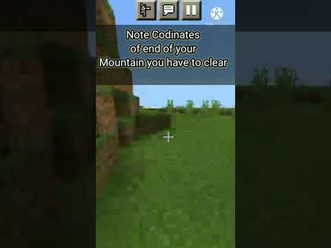 7Spot Craft - How To Clear A Huge Mountain Using Commands In Minecraft Pocket Edition 🔥🔥🔥