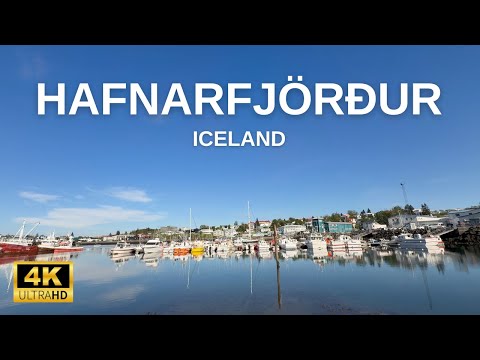 Explore Hafnarfjörður Downtown – A Peaceful Walk in Iceland 4K