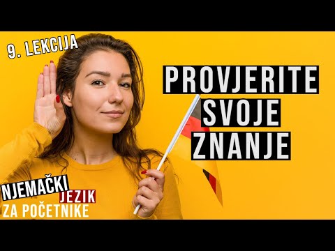 Lekcija 9 | Njemački jezik za početnike A1 | Da li razumijete njemački? | Verstehen Sie Deutsch?