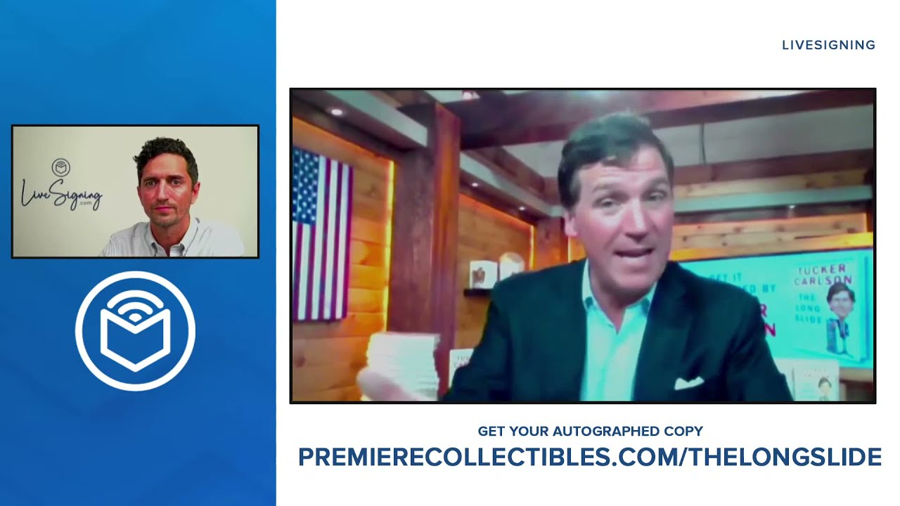 Tucker Carlson Book Signing & Interview The Long Slide