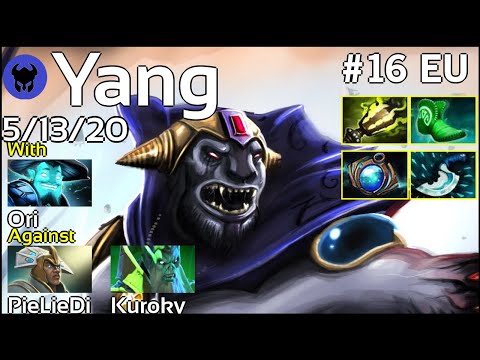 Support Yang [VG] plays Lion!!! Ward spots shown! Dota 2 7.22