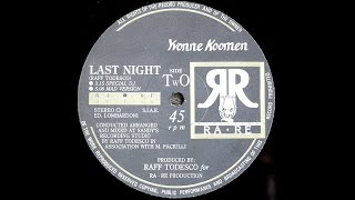 Yvonne Koomen - Last Night (Special DJ)