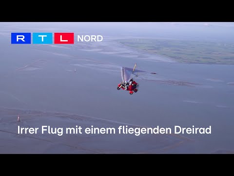 Nervenkitzel pur! Mit einem fliegenden Motorrad über das Ammerland