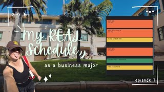 My Actual College Schedule as a Business Major (Ep. 1) | Cal Poly SLO