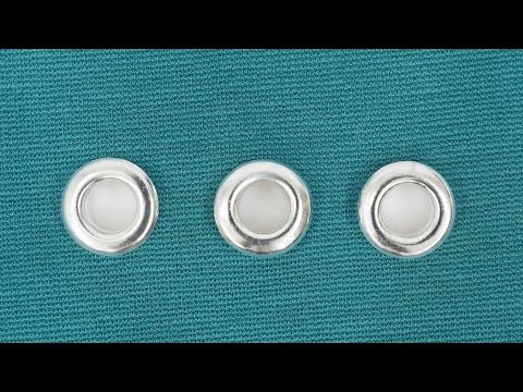 How to insert an eyelet in fabric