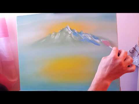 How to paint a beautiful mountain landscape in oil.