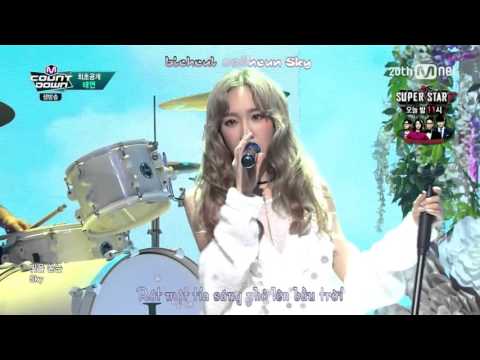 [Vietsub+Kara] 151008 Mnet M!Countdown - Taeyeon feat Kanto of Troy - I