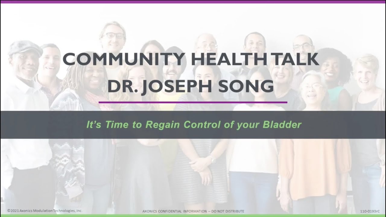 Urinary Incontinence and Overactive Bladder Treatments with Dr. Joseph Song