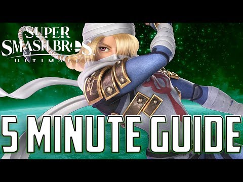 HOW TO USE SHEIK IN 5 MINUTES | SHEIK CHARACTER AND COMBO GUIDE | SUPER SMASH BROS ULTIMATE