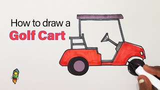How To Draw A Golf Cart #artforeveryone #howtodraw