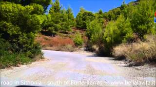 preview picture of video 'road in Sithonia 3  south of Porto Karras'