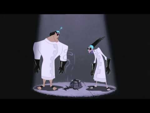 keisarin uudet kuviot: Yzma ja kronk toteuttamassa suunitelmaa