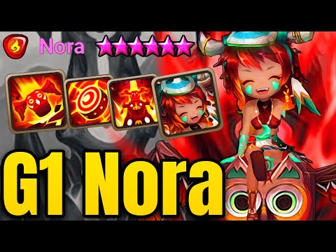 How he uses his NORA is Next Level!  - Summoners War