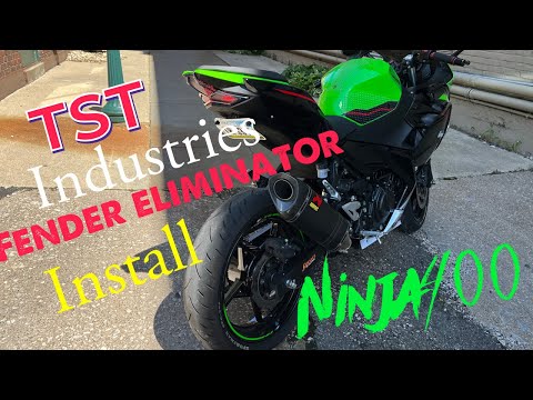 2022 Ninja 400 TST industries FENDER Eliminator Kit install