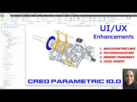 Creo Parametric 10.0 - User Interface (UI) and User Experience (UX) Enhancements