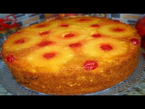🍍🍰COCONUT RUM JAMAICAN STYLE UPSIDE DOWN PINEAPPLE CAKE-PINEAPPLE CAKE RECIPE