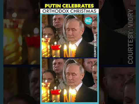 Russia President Vladimir Putin Attends Orthodox Christmas Service At St George Cathedral, Moscow