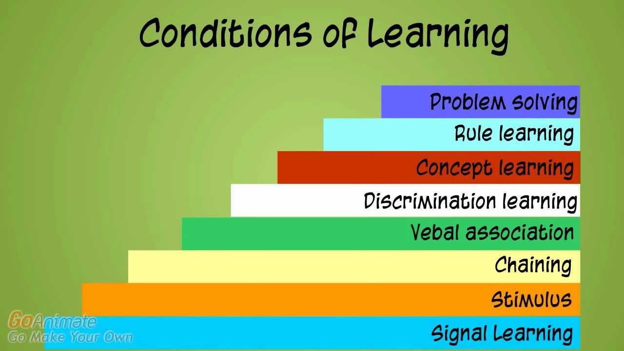 gagnes cognitive learning theory