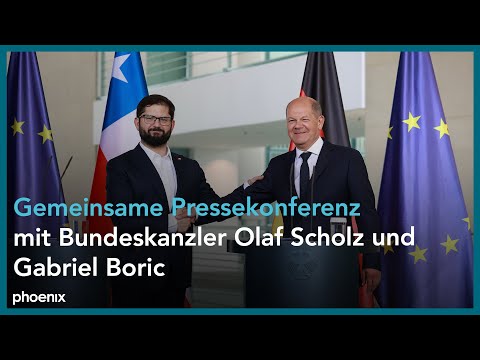 Pressekonferenz mit Bundeskanzler Olaf Scholz und Gabriel Boric Font (Präsident Chile) | 10.06.24